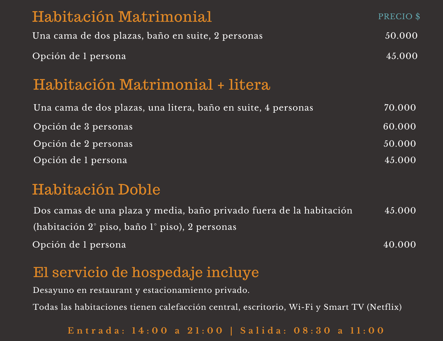 Café & Hostal Acurruka, servicio de hostal